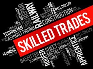 A graphic for skilled trades jobs.